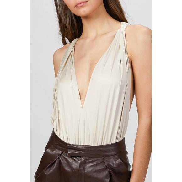 NEW ZEYNEP ARCAY helen bodysuit in limestone - Picture 4 of 5